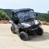 Dengao PowerSports RanchHawk 650FI parked on an offroad trail