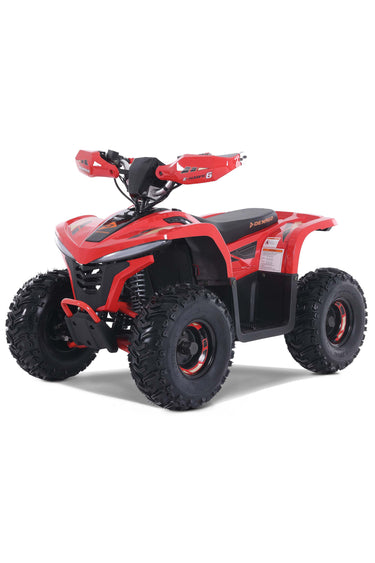 Denago Powersports Red E Hawk 6 Electric ATV Hero Angle