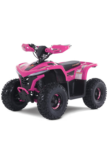 Denago Powersports Pink E Hawk 6 Electric ATV Hero Angle