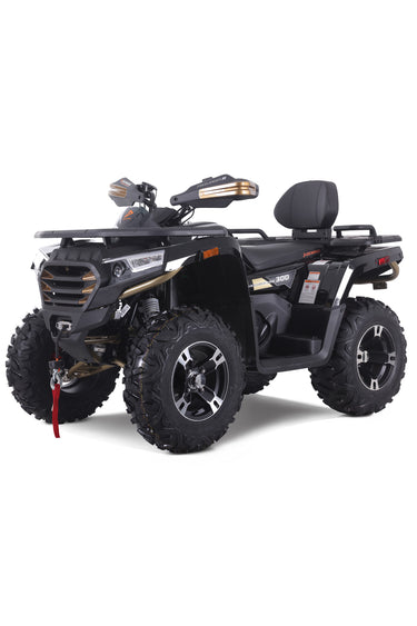 Denago Powersports Black Freelander 300FI ATV Hero Angle