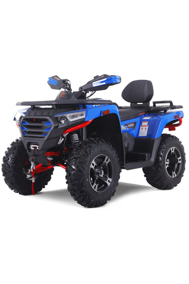Denago Powersports Blue Freelander 300FI ATV Hero Angle
