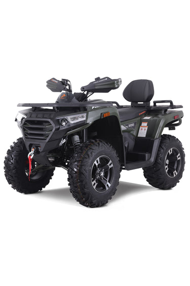 Denago Powersports Green Freelander 300FI ATV Hero Angle