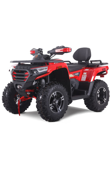 Denago Powersports Red Freelander 300FI ATV Hero Angle