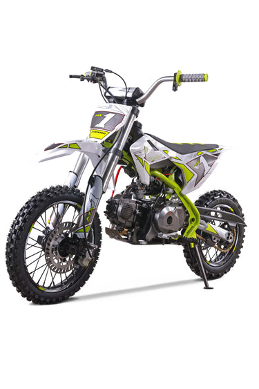 Denago Powersports Lime MX1 Dirt Bike Hero Angle