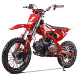 Denago Powersports Red MX1 Dirt Bike Hero Angle