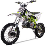 Denago Powersports Lime MX2 Dirt Bike Hero Angle