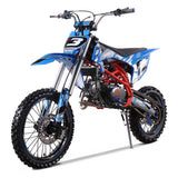 Denago Powersports Blue MX3 Dirt Bike Hero Angle