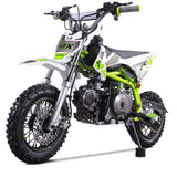 Denago Powersports Lime MX Dirt Bike Hero Angle
