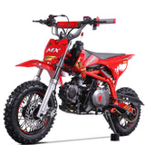 Denago Powersports Red MX Dirt Bike Hero Angle