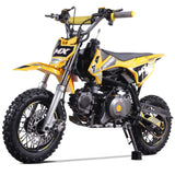 Denago Powersports Yellow MX Dirt Bike Hero Angle