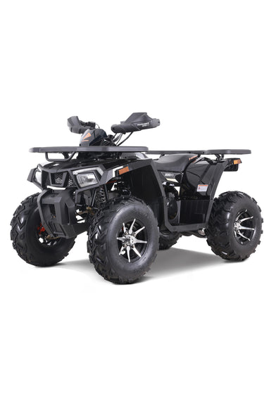 Denago Powersports Black Mudhawk 200FI ATV Hero Angle