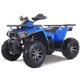 Denago Powersports Blue Mudhawk 200FI ATV Hero Angle