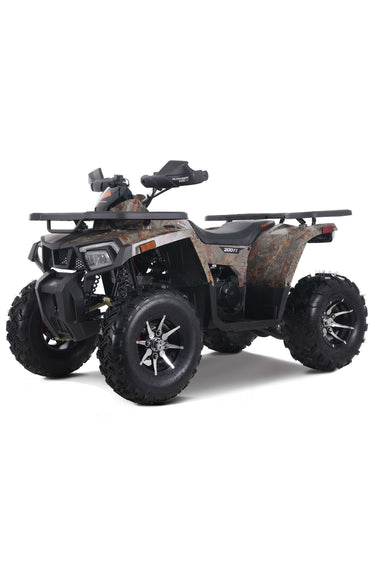Denago Powersports Traml Camo Mudhawk 200FI ATV Hero Angle