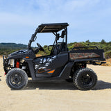 Dengao PowerSports RanchHawk 650FI parked on an offroad trail