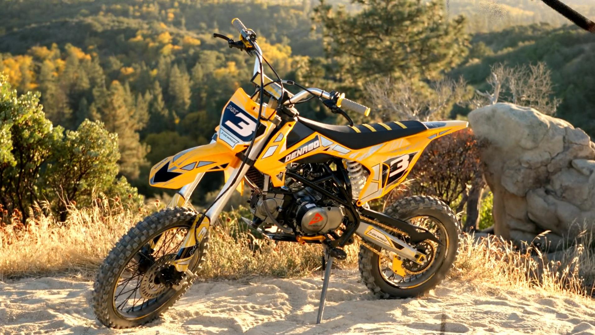 Denago MX3 Yellow 140cc Pit Bike | East Central Sports